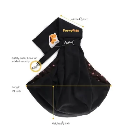 Furry Fido Classic Pet Sling - Reversible Slings image {2}