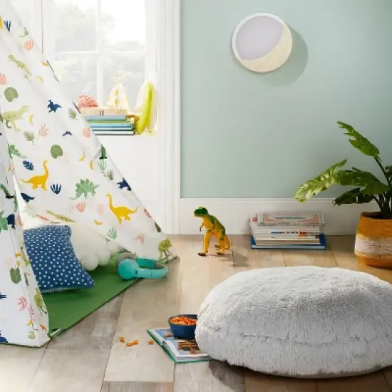 Faux Fur Floor Kids' Pillow Gray - Pillowfort&trade; image {2}