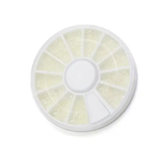 Unique Bargains Mixed Sizes Flat Back Nail Art Faux Rhinestones Pearls Beads Nails Decoration image {2}