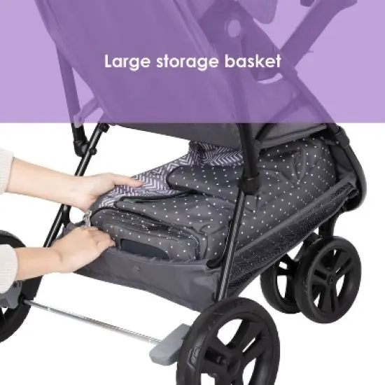 Baby Trend Venture 3-Wheel Stroller Travel System - Stellar Gray image {10}