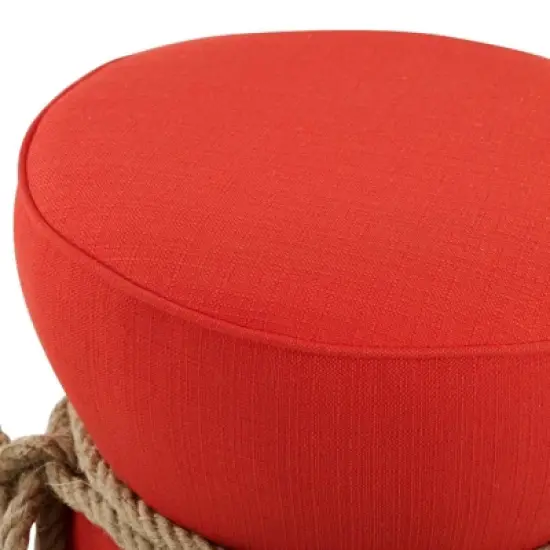 Beat Nautical Rope Upholstered Fabric Ottoman - Modway image {3}