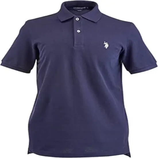 U.S. Polo Assn. Mens Solid Pique Polo with Small Pony image {4}