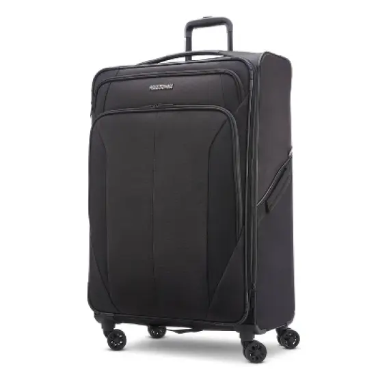 American Tourister Phenom Softside Large Checked Spinner Suitcase image {10}