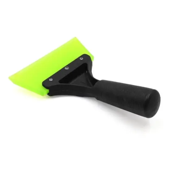 Unique Bargains Antislip Handle Green Rubber Car Window Ice Scraper Snow Removal Tool image {2}