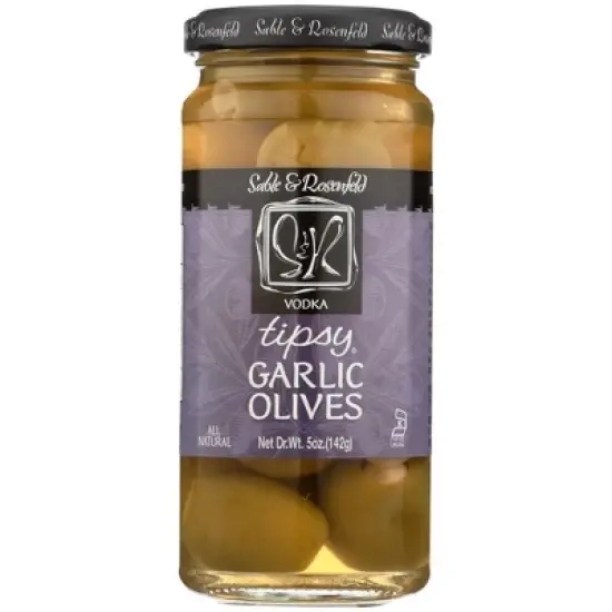 Sable & Rosenfeld Tipsy Garlic Olives - 6 pack, 5 oz image {1}