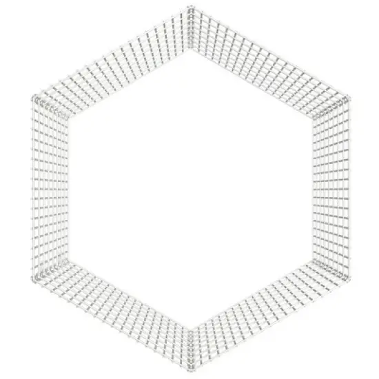 vidaXL Free Range Animal Enclosure - Galvanized Iron 6-Panel Pet Cage 21.3"x31.5" DIY Rabbit Hutch Outdoor Bunny Playpen image {6}