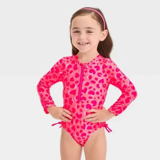 Toddler Girls' Long Sleeve One Piece Swimsuit - Cat & Jack&trade; image {4}