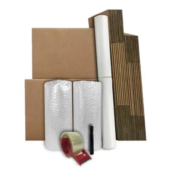 UBMOVE Basic Moving Boxes Kit #1 + Packing Supplies; 18 Moving Boxes, Bubble Roll & Packing Tape image {3}