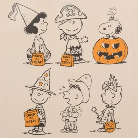 Men's Peanuts Halloween T-Shirt - Ivory image {3}