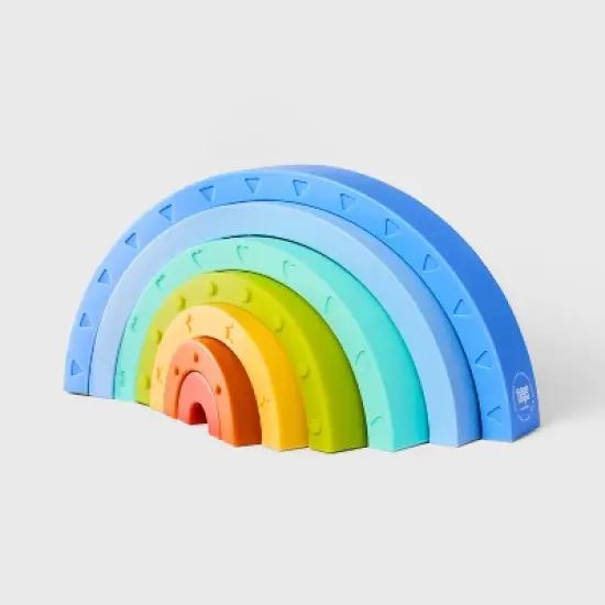 Silicone Rainbow Stacker - Gigglescape&trade;: Baby & Toddler Creativity, Fine Motor Skills, 6 Months+ image {5}