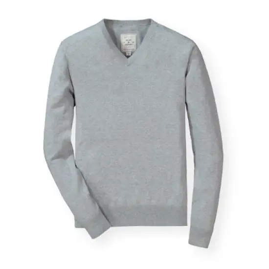 Hope & Henry Mens' Fine Gauge V-Neck Pullover Sweater image {5}