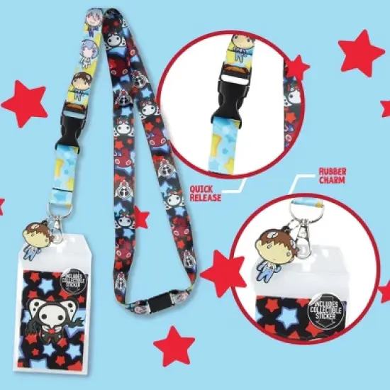 Neon Genesis Evangelion Anime ID Badge Holder Lanyard w/ Rubber Pendant image {3}
