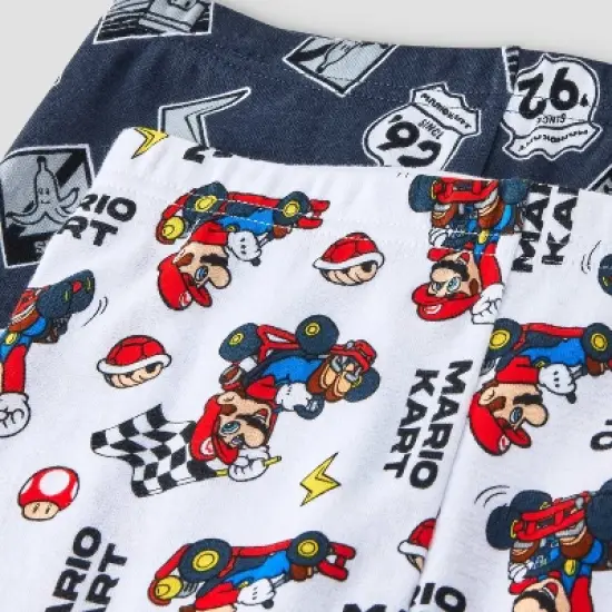 Boys' 4pc Mario Kart Long Sleeve Pajama Set - Gray image {3}