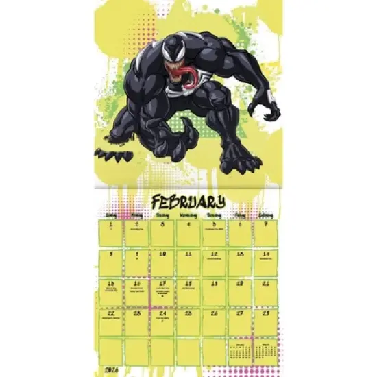 Marvel 2026 Spider-Man 12"x12" Wall Calendar image {2}