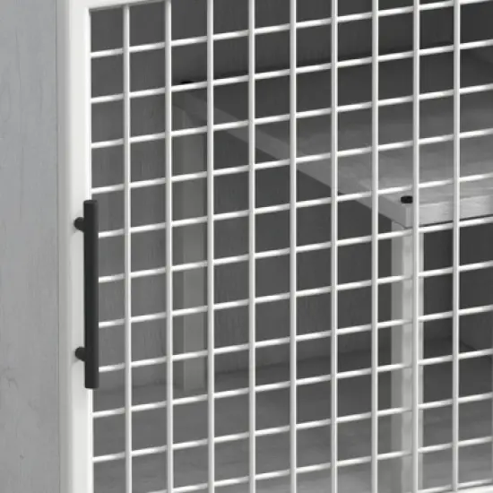 Cat Litter Box Enclosure, Double Layer Hidden Cat Washroom with Sturdy Ladder, Villa Cat Cabinet for Indoor Cats image {5}