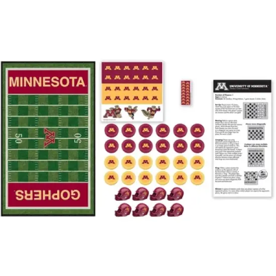 MasterPieces Officially licensed NCAA Minnesota Golden Gophers Checkers Board Game for Families and Kids ages 6 and Up image {2}