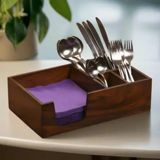 Kalmar Home Flatware & Napkin Holder - large image {1}