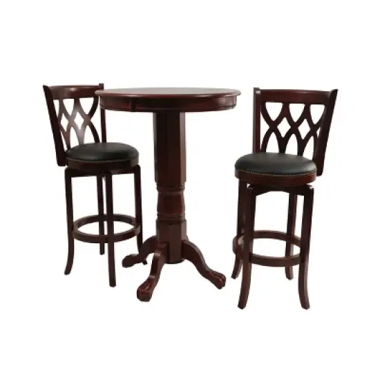 29" Industries Cathedral Swivel Barstool Cherry - Boraam image {2}