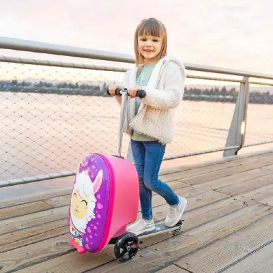 Kiddietotes Kids' Hardside Carry On Suitcase Scooter image {9}