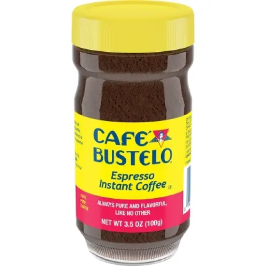 Cafe Bustelo Espresso Style Dark Roast Instant Coffee - 3.5oz image {5}