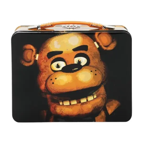 Five Nights At Freddy's Freddy Fazbear Black Tin Tote image {3}