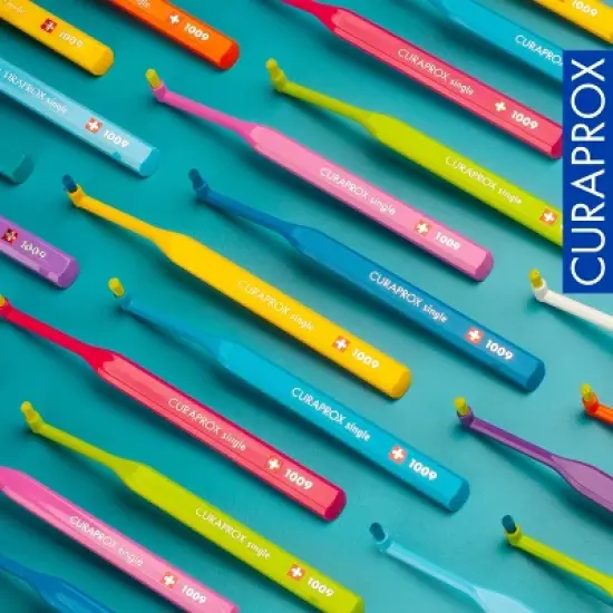 Curaprox CS 1009, Single Tuft Toothbrush for Precision Cleaning around Braces and Implants image {5}