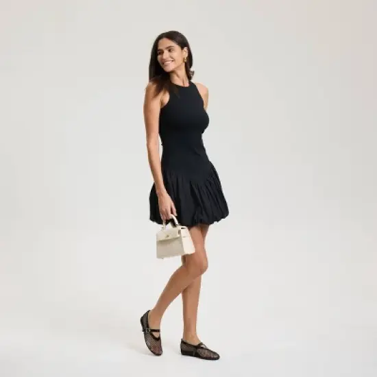 Women's Bubble Hem Knit Mini Dress - A New Day&trade; image {2}