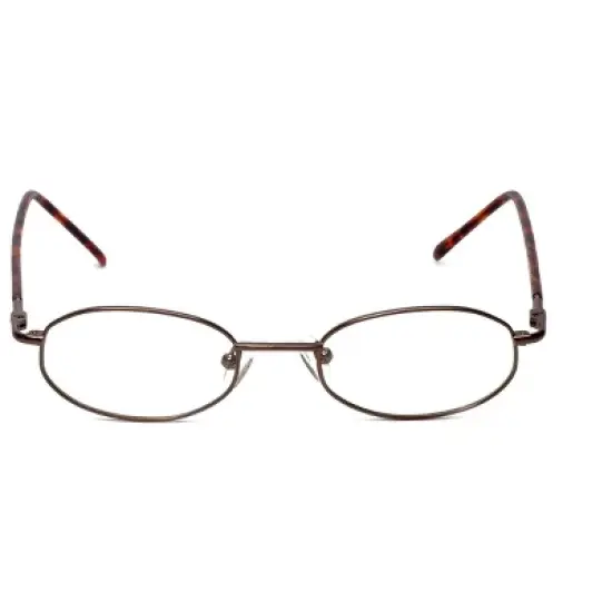 Calabria FlexPlus 87 Pewter Designer Blue Light Block Glasses Ladies Oval 46mm image {2}