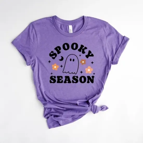 Simply Sage Market Women's Spooky Season Flowers Short Sleeve Graphic Tee image {2}
