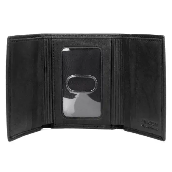 J. Buxton Dakota Three-Fold Leather Wallet with ID Window image {1}