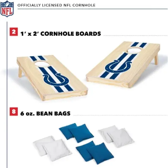 NFL Indianapolis Colts 1'x2' Wood Cornhole Set image {1}