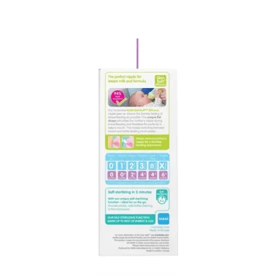 MAM Easy Start Anti-Colic Baby Bottles 2m+ - 9oz/3pk - Unisex image {4}