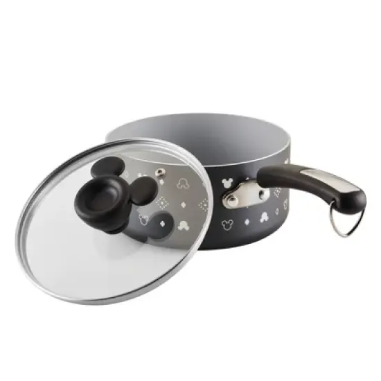 Farberware Disney Monochrome 2qt Ceramic Nonstick Saucepan with Lid Black: Lifetime Warranty, Dishwasher-Safe, Gas & Electric image {13}