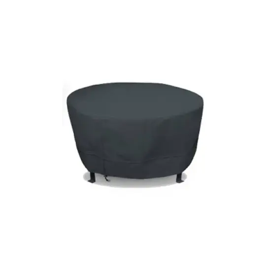 Eevelle 69" Meridian Round Table Fire Pit Cover Charcoal Gray image {9}
