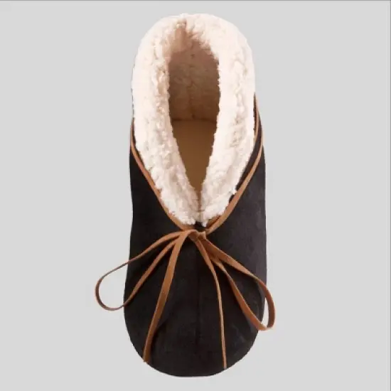 Isotoner Women's Rory recycled Microsuede Bootie Slippers image {2}