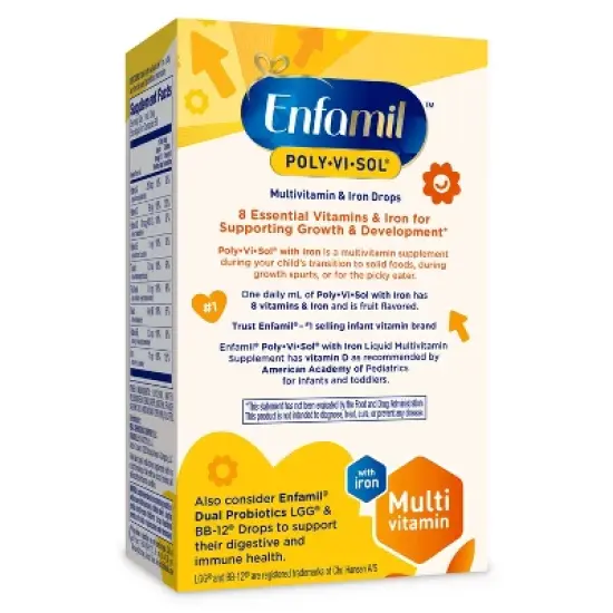 Enfamil Poly-Vi-Sol Multivitamin Drops with Iron - 1.69oz image {7}