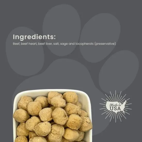 Muenster Perfect Balance Beef Flavor Freeze Dried Dog Treats - 4oz image {5}