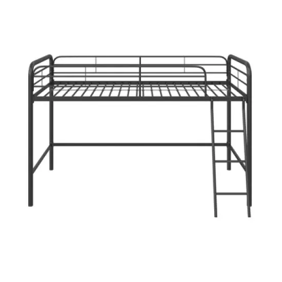 Adeline Junior Metal Loft Bed Black - Room & Joy image {3}