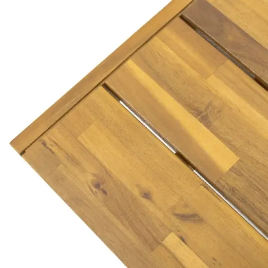 Christopher Knight Home Harper Outdoor 3pcs Acacia Wood Dining set, Teak/Black image {11}