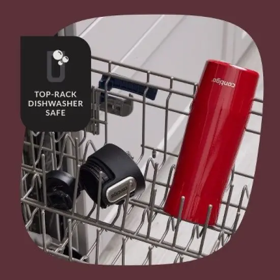 Contigo AUTOSEAL West Loop Vacuum-Insulated Stainless Steel Mug with Easy-Clean Lid, 20 oz, Goji Berry Frosted Pearl & Salt Frosted Pearl, 2-Pack image {4}