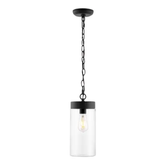Lianne 5.7" Outdoor Pendant - PLT4037 - Black - Safavieh image {1}