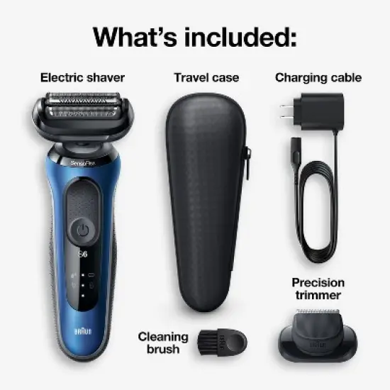 Braun Series 6-6020s Men's Rechargeable Wet & Dry Electric Foil Shaver image {1}