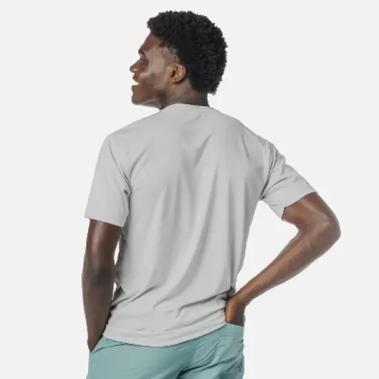 Vapor Apparel Men's UPF 50+ UV Sun Protection Solar Short Sleeve T-Shirt - Pearl Grey, X Large image {2}