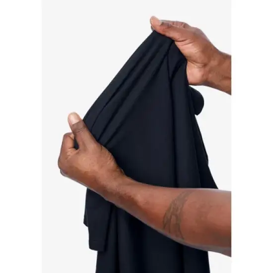 KingSize Lightweight Stretch Mesh Pique Crewneck image {4}