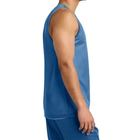 Mafoose Men's PosiCharge Reversible Mesh Moisture-Wicking Double-Layer Tank image {8}