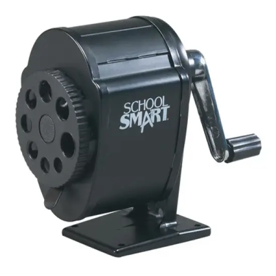 School Smart Multi-Hole Metal Pencil Sharpener, Black image {1}