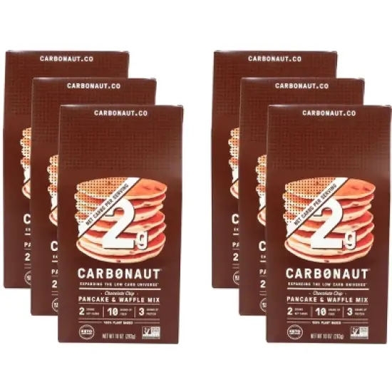 Carbonaut Pancake & Waffle Mix Low Carb Chocolate Chip - Case of 6 - 10 oz image {2}