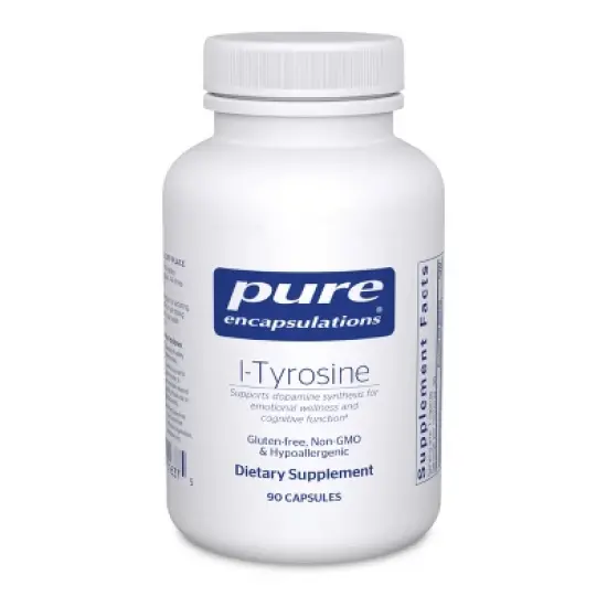 Pure Encapsulations L-Tyrosine-Amino Acid Supplement for Sleep, Thyroid Support and Memory - 90 Capsules image {9}