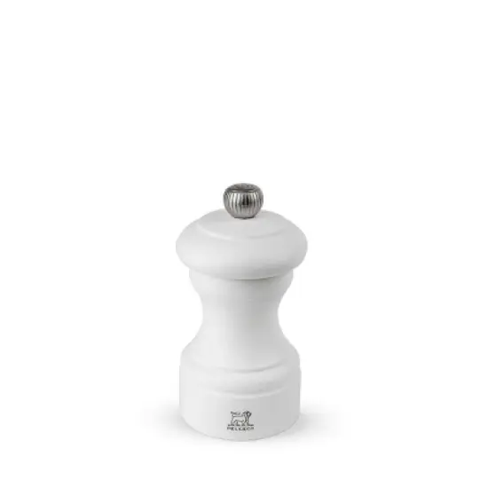 Peugeot | Bistro Salt Mill, Wood, Matte White, 10 cm - 4 in image {2}