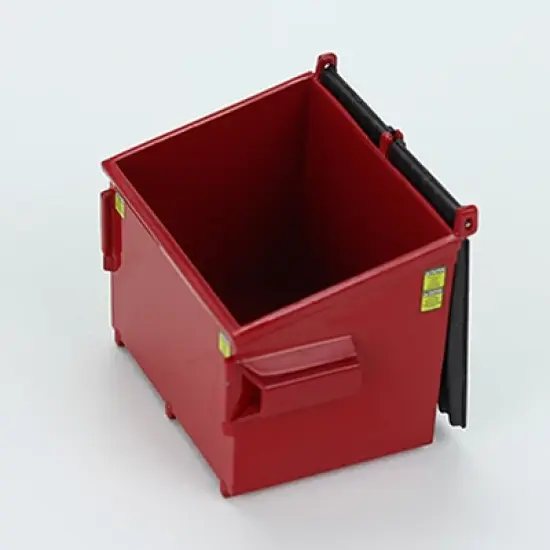 Refuse Trash Bin Red 1/34 Diecast Model by First Gear image {1}